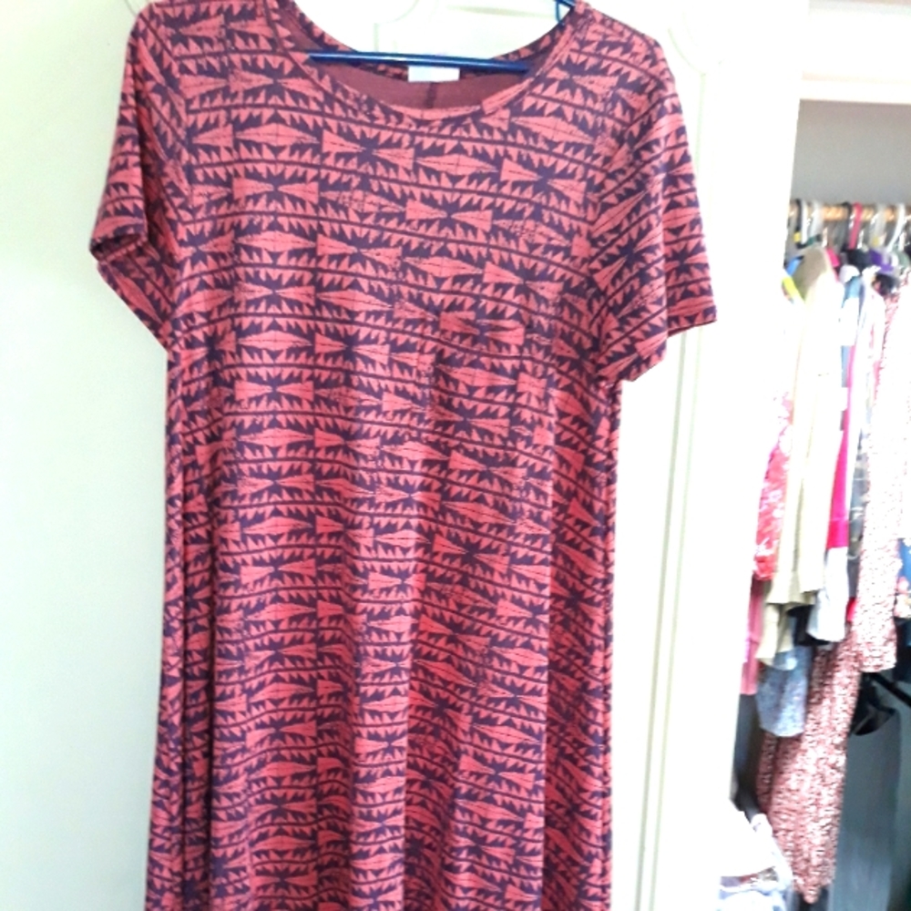 Two lularoe dresses
